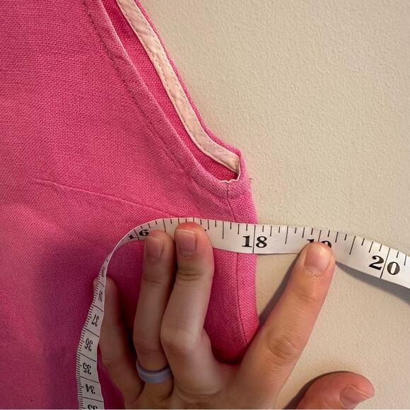 Rachel Comey Linen Pink Scoop Neck Tank 4 Small - Picture 8 of 16